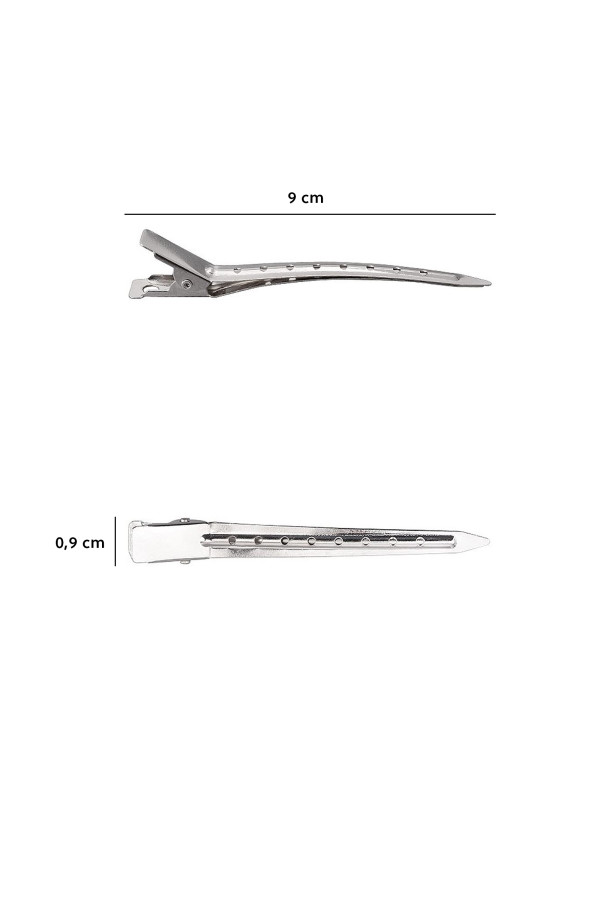 Fermaglio per capelli in metallo grande (10 pezzi)