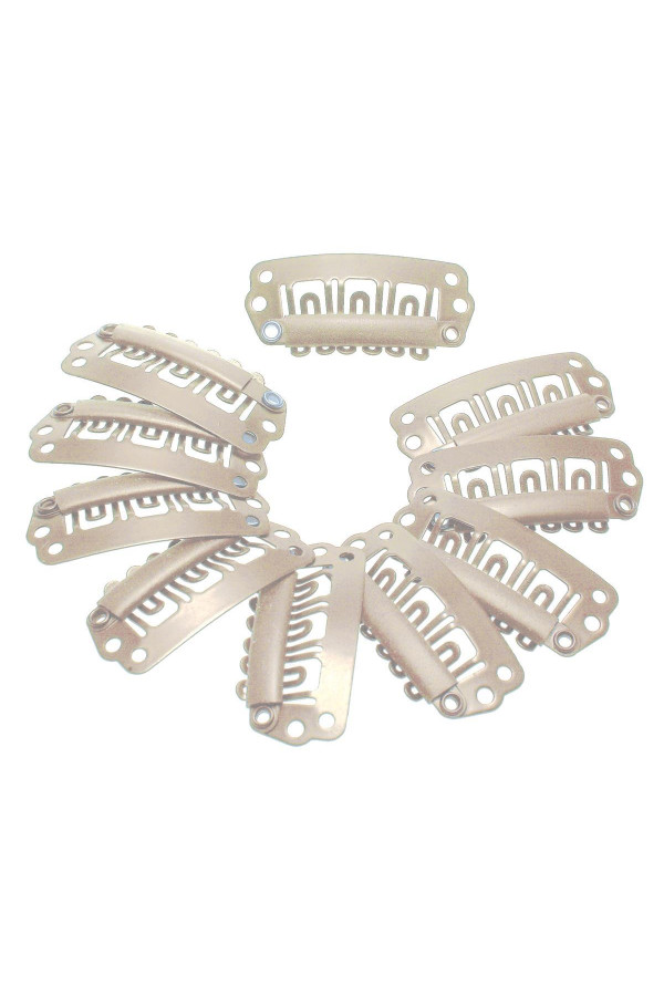 Clip de recambio beige (10 uds.)