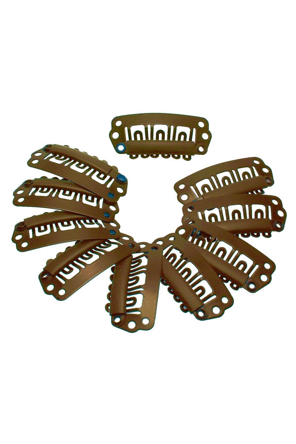 REPLACEMENT CLIP Brown (10 pcs)