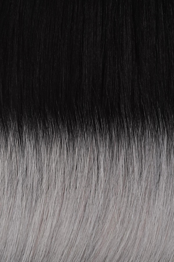 CLIP EN PUNTO 45 cm COLOR N° T1/Gris Plata BALAYAGE [15 cm]