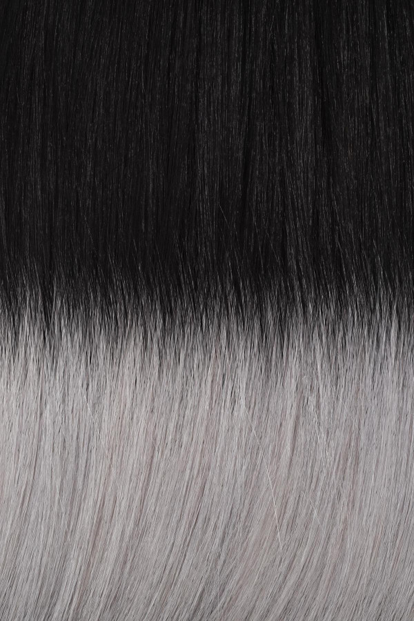 CLIP EN PUNTO 60 cm COLOR N° T1B/Plata BALAYAGE [15 cm]